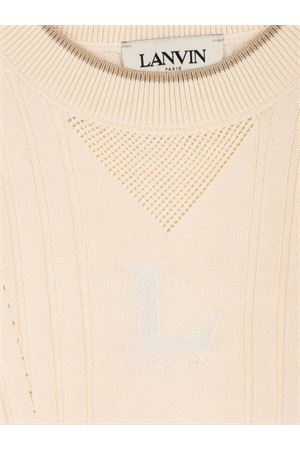 ribbed-trim short-sleeve T-shirt LANVIN KIDS | N30350519